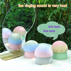 مؤقت مطبخ ميكانيكي ، مؤقت فطر لطيف للأطفال ، ينتهي 60 دقيقة يدوي لغرفة الدراسة والمنزل والدراسة - Product Image 5