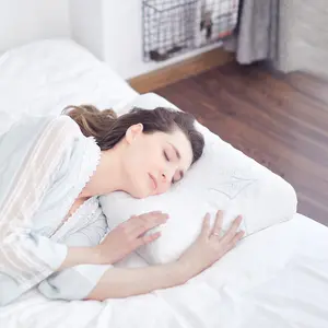 Melhor vender 100% Natural Látex Enchimento Espuma Alta Densidade Dormir Memória oem látex travesseiro