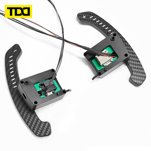 แป้นเปลี่ยนเกียร์ TDD LED แม่เหล็กคาร์บอนไฟเบอร์ สำหรับพวงมาลัยมัสแตง จีที เชลบี้ - Product Image 4