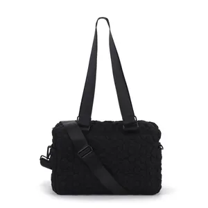 New Designer Puffy Quilted Women Bag Trendy Crossbody Bag Custom Black Ladies Fashion Shoulder Bag