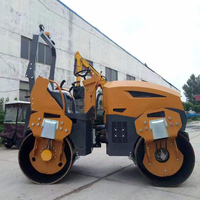 Compacteur vibrant portatif à double tambour de 0,3 à 0,5 tonne pour sols et asphalte