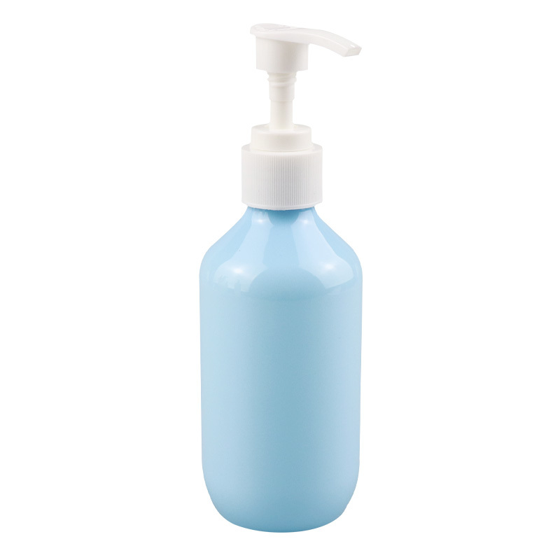 Round liquid soap hand wash sanitizer dispenser lotion pump container HDPE plastic bottle