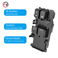 Interruptor de Elevalunas Eléctrico de Alta Calidad 35750-TE0-A01, Interruptor de Control de Elevalunas Eléctrico para Automóvil Honda Accord 2008-2012