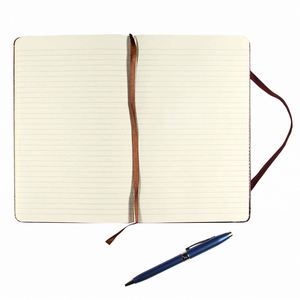 Premium High Quality PU Leather <b>Notebook</b> with <b>Lined</b> Pages A5 Size Journal Custom Logo Personalized Print 100 Sheets - Product Image 3