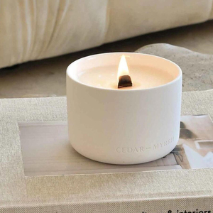 Velas Aromáticas AIKUN de Lujo, con Cera de Soya, en Frascos de Cerámica Personalizados, de Larga Duración, para Decoración del Hogar y Aromaterapia - Product Image 3