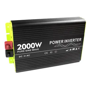 Biến Tần Lưới Điện 2000W Mẫu Mới Với Cường Độ Dòng Điện Cao DC 12V/24V/48V Đến AC 110V/120V