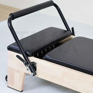 Reformer <span class=keywords><strong>Pilates</strong></span> <span class=keywords><strong>en</strong></span> bois massif de haute qualité Tmax pour studio, vente <span class=keywords><strong>en</strong></span> <span class=keywords><strong>ligne</strong></span> directe, équipement <span class=keywords><strong>Pilates</strong></span> <span class=keywords><strong>en</strong></span> chêne - Product Image 5