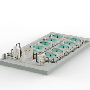 Apparatuur Voor Automatische Aquacultuursystemen Voor Visteelt Binnenshuis, Compleet Recirculerend Aquacultuursysteem Pp - Product Image 1