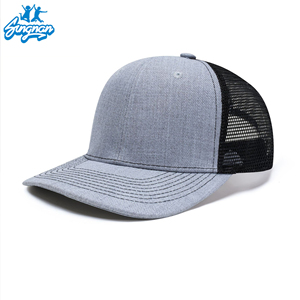 Sombrero de malla de verano microcurvado para hombre, sombrero de conductor de camión bloqueado de Color, protección solar personalizada para exteriores, divertidos caspes y sombreros de ala plana - Product Image 2