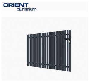 Clôture en aluminium <span class=keywords><strong>composite</strong></span> à revêtement de poudre noire de conception moderne populaire moderne Clôture de <span class=keywords><strong>jardin</strong></span> à <span class=keywords><strong>lame</strong></span> verticale - Product Image 5