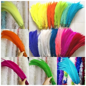 Nhuộm Đen Gà lôi Lông Negro Plumas De Faisan 75Cm Dài Bạc Gà lôi Lông Nhuộm Lông Cho Lễ Hội - Product Image 6