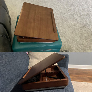 Supporto Ergonomico per Laptop in Legno Fatto a Mano, Regolabile, Ecologico, Portatile e Pieghevole - Product Image 2