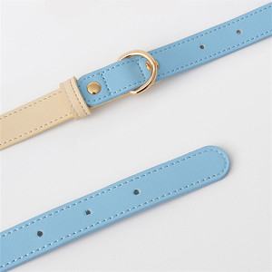 Accesorios para mascotas, collar y correa para mascotas para perros pequeños, medianos, gatos, collar ajustable, collares de cuero para perros, conjunto de correa - Product Image 6