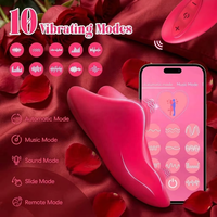 Vibrateur magnétique portable en forme de cœur, télécommande par application, 10 modes de vibration, jouets sexuels pour femmes