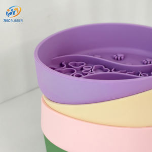 Yeni ürün özel silikon Pet köpek maması kaseleri taşınabilir köpek kase açık köpek maması kaseleri evcil hayvan kaseleri ve besleyiciler - Product Image 6