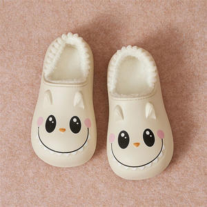 Pantoufles chaudes d'hiver pour femmes, surface en matériau EVA imperméable, motif de dessin animé mignon, pantoufles d'intérieur, pantoufles en coton pour l'intérieur - Product Image 6