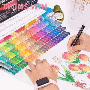 クリエイティブデザイン カスタマイズカラー アクリルマーカー 直接液体タイプ ソフトヘッド ポータブル ドローイング アートマーカーセット - Product Image 2