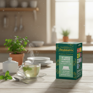 16 Cápsulas de Infusión de Té Verde y Menta Sandemetrio Compatibles con A Modo Mio [0.16/Cápsula] - Product Image 3
