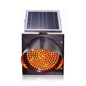 200mm 300mm LED avvertimento luce di sicurezza <span class=keywords><strong>stradale</strong></span> giallo ambra luce lampeggiante per traffico solare - Product Image 3