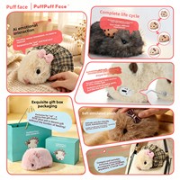 Souris robotique Pupu AI, jouet tendance, souris électronique en peluche courte, compagnon intelligent, cadeau émotionnel, 31cm-50cm, unisexe