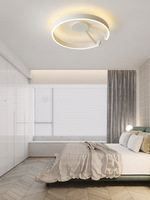 JYLIGHTING Design Plafonnier à LED à intensité variable dans le salon, chambre à coucher, restaurant, balcon, lampe ronde moderne de créateur