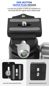 Máy Ảnh DSLR Xoay 360 Độ Chân Máy Đầu Bóng + Tấm Phát Hành Nhanh Photo Video Studio - Product Image 6