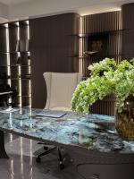 Dalles de labradorite bleue naturelle de qualité supérieure, pierre de luxe pour panneaux muraux décoratifs et revêtements intérieurs
