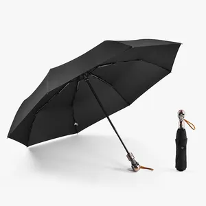 Nieuwe Uitvinding Product Drie Opvouwbare Paraplu Automatische Paraplu 'S Voor De Regen Waterdicht
