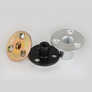 Plaque de connexion pour meubles en fer, plaquée zinc jaune, 3 trous, tailles M6, M12, 1/4, 5/16, 3/8, vente en gros - Product Image 4
