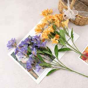 Bouquet d'Azalées Artificielles en Soie Style Champêtre pour Décoration Intérieure, Parfait comme Centre de Table pour Meuble TV ou Toile de Fond Photo - Product Image 4