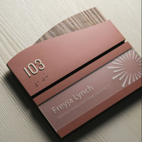 Plaque tactile braille conforme ADA pour chambre d'hôtel