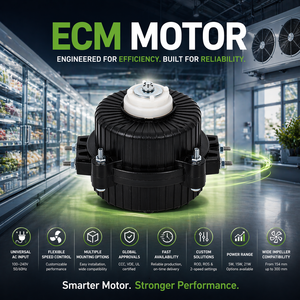 Moteur <span class=keywords><strong>de</strong></span> ventilateur EC à roulement à billes et fil <span class=keywords><strong>de</strong></span> cuivre pour condenseur <span class=keywords><strong>de</strong></span> réfrigérateur – Pièce <span class=keywords><strong>de</strong></span> rechange - Product Image 2