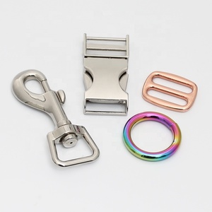 Gantungan kunci kait anjing, cincin warna emas untuk tali tas seng 15 inci tas Carabiner penguncian otomatis 38mm 25mm kait jepret - Product Image 5