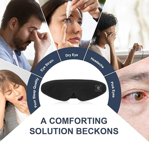 Maschera per occhi riscaldata senza fili per occhi asciutti, piastra riscaldante per gli occhi per i viaggi, terapia termica con maschera per occhi asciutti per lenire gli occhi stanchi e irritati - Product Image 5