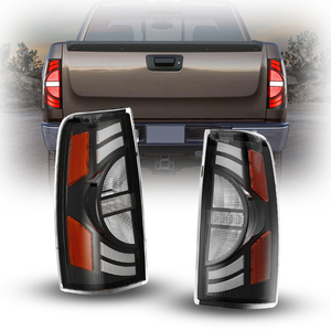 AmeriLite For 1999-2007 Chevy Silverado : GMC Sierra Full LED Crystal Red Clear 3rd - View #8
