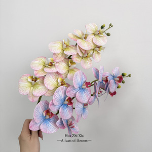 Fiore Artificiale <span class=keywords><strong>di</strong></span> Alta Qualità Phalaenopsis, Orchidea Singola in Plastica per Decorazione Tavola da Pranzo - Product Image 4