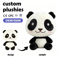 Peluche Panda Personnalisée Ultra Douce OEM ODM – Créez Votre Propre Design de Mascotte pour Marketing de Marque