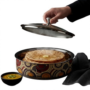 Casserole avec couvercle en acier inoxydable, pot rond en métal, design durable pour cuisinière à gaz - Product Image 6