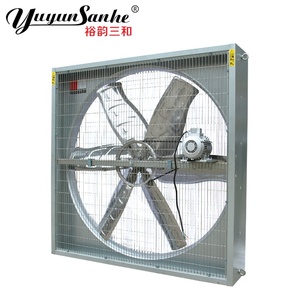 พัดลมดูดอากาศแบบแขวนสแตนเลสขนาด 36 <span class=keywords><strong>นิ้ว</strong></span> 1000 มม. 380V AC แบบ Axial Flow สำหรับโรงเรือนวัวหรือฟาร์มโคนม - Product Image 2