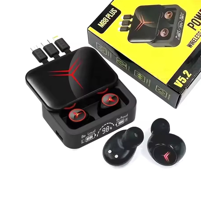 Tws Wireless Auriculares M88 Plus High Quality Tws Handsfree Noise Cancelling Gaming Earbuds Earphone