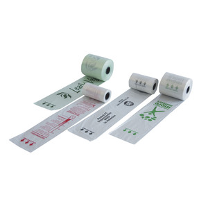 Sacs en plastique perforés imprimés à chaud Kangle sur rouleau, durables, avec logo personnalisé, pour l'expédition et la vente au détail rapide - Product Image 5