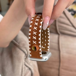<span class=keywords><strong>Bracelet</strong></span> en <span class=keywords><strong>cuir</strong></span> Forwelleny de luxe avec pierre œil-de-chat pour <span class=keywords><strong>Apple</strong></span> <span class=keywords><strong>Watch</strong></span> Series 11 10 9 8 SE Ultra 49mm – <span class=keywords><strong>Bracelet</strong></span> chic pour femme - Product Image 5