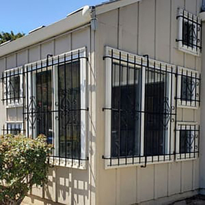 Khung thép chống trộm có thể thu vào cửa sổ an ninh nướng thiết kế trang trí với các tính năng an toàn nhôm cố định - Product Image 2