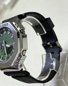 Montre automatique Cadran noir Saphir Acier inoxydable - Product Image 4