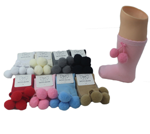 Mode Enfants Pom Pom Chaussettes bébé enfants chaussettes - Product Image 1