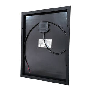 Panel <span class=keywords><strong>Solar</strong></span> de Vidrio Negro Completo de Venta Directa de Fábrica, Panel <span class=keywords><strong>Solar</strong></span> de Tamaño Pequeño de 18V 36V, Células Mono HPBC de 30W 40W 50W para Señales de Tráfico - Product Image 3