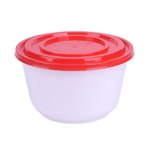 Disposable Round PP Bowls With Lid Microwave Safe Food Storage <b>Containers</b> For <b>Takeaway</b> Soup And Lunch - Product Image 3