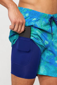 Pantalones Cortos Deportivos para Hombre, Diseño Personalizado OEM 2025, Logotipo Personalizado, Estilo Vintage, Casuales, Cintura Elástica, Transpirables, de Secado Rápido, 100% - Product Image 4