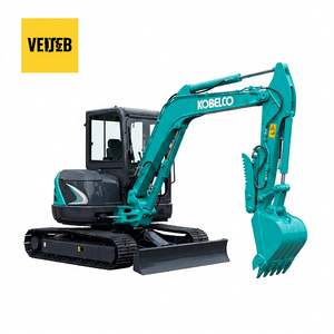 Mini-excavatrice Kobelco SK50SR 5T d'occasion de haute qualité à balayage zéro pour l'aménagement paysager - Product Image 1