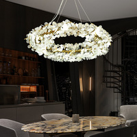 Lustre en cristal PM Luxury en aluminium, design en forme de S, lampe suspendue pour salle à manger, chambre à coucher, villa, salon moderne